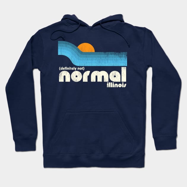 Definitely Not Normal Illinois Hoodie by darklordpug